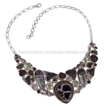 Fossils Shar Teath Septarian Orthocereous Sterling Silver Necklace in best price